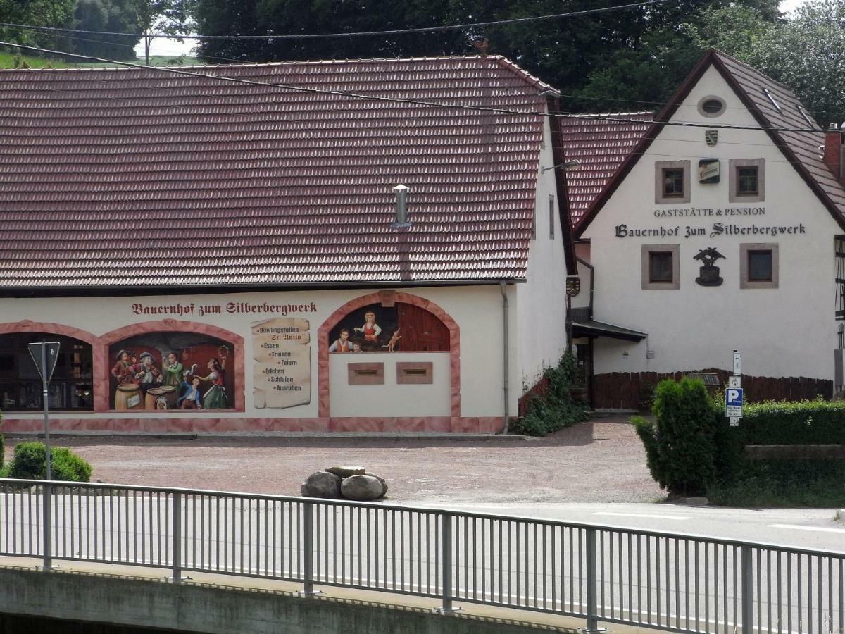 Restaurant & Pension "Bauernhof Zum Silberbergwerk" Limbach-Oberfrohna Bagian luar foto