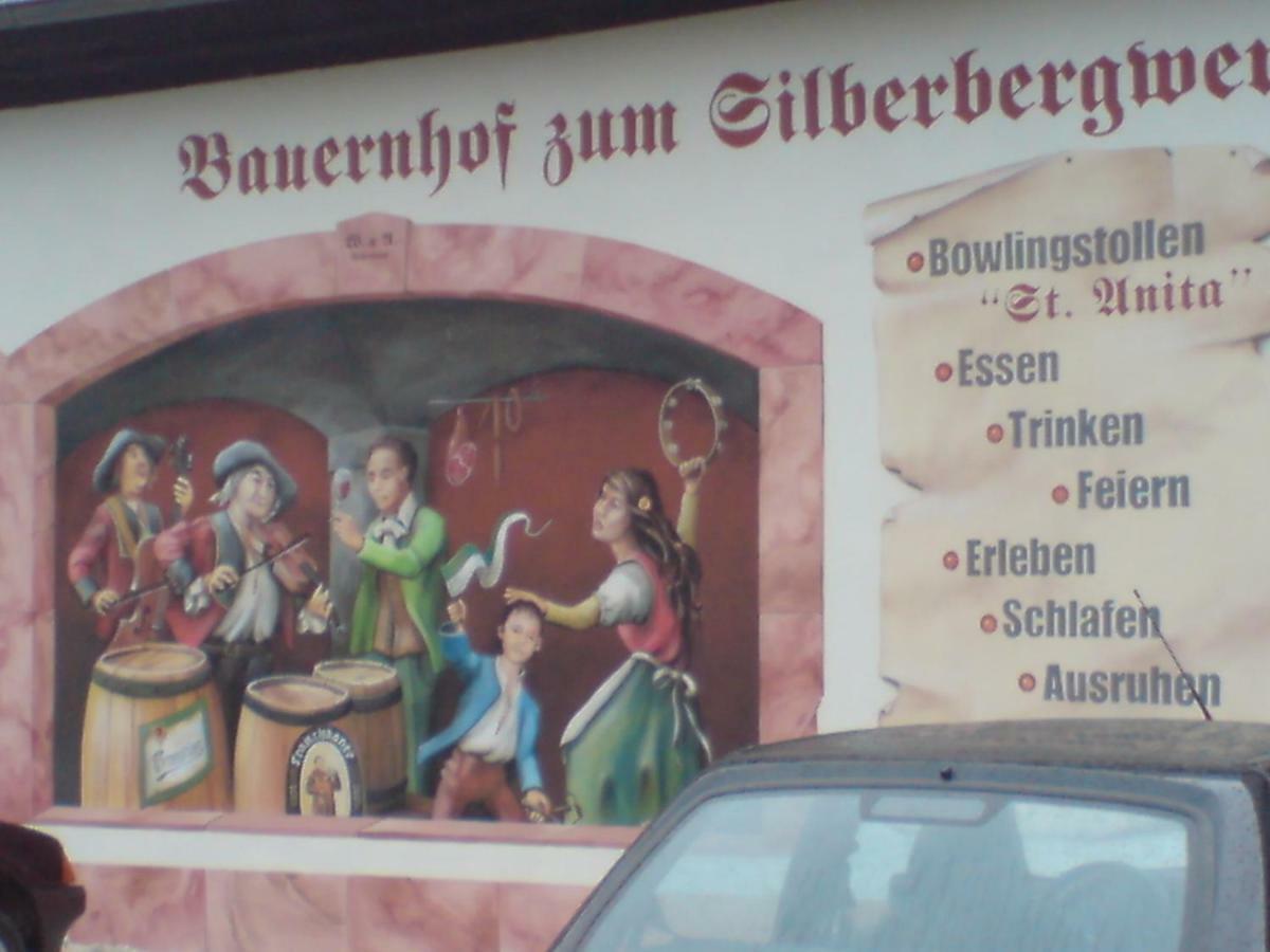 Restaurant & Pension "Bauernhof Zum Silberbergwerk" Limbach-Oberfrohna Bagian luar foto